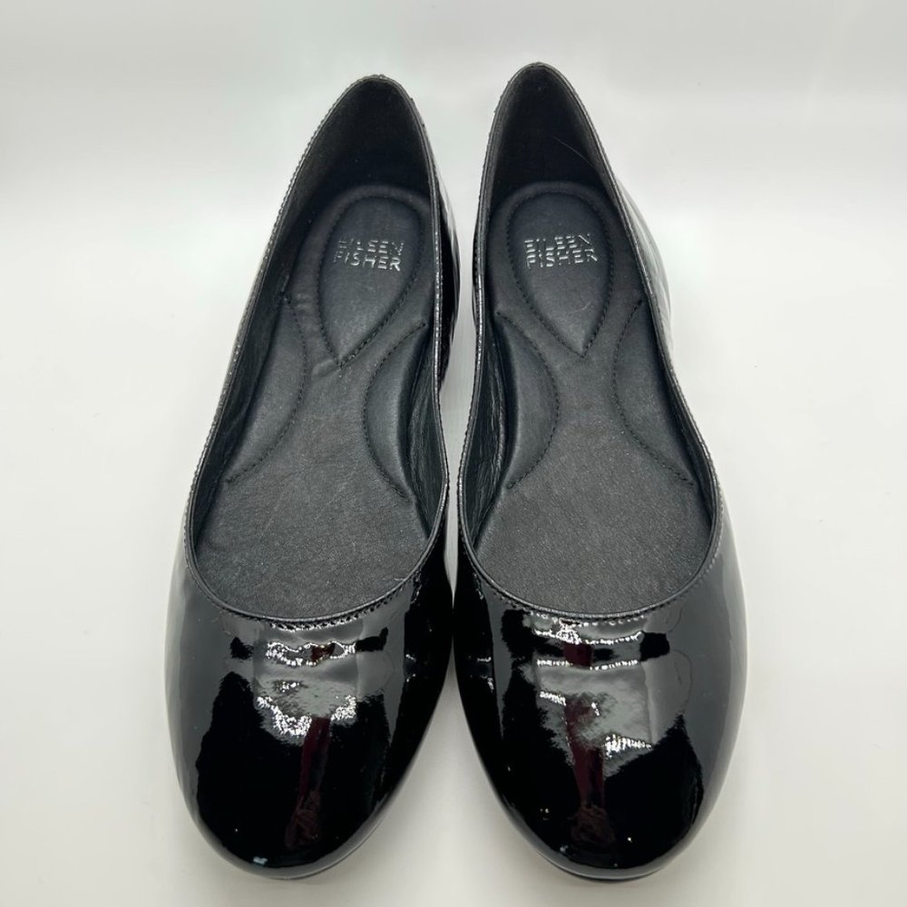 Eileen Fisher Black Patent Leather Ballet Flat